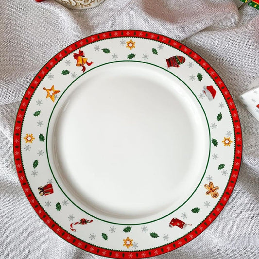 Conjunto de Porcelana Natalino com 6 Peças