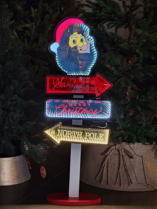 PLACA LUZ INFINITA PLACA PAPAI NOEL 87,6CM