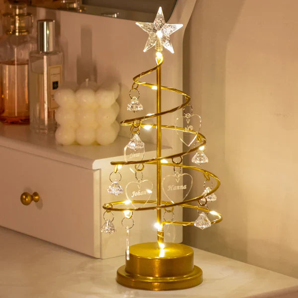 Árvore de Natal Personalizável 46cm – até 6 nomes