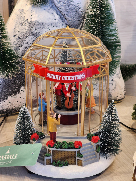 CENÁRIO VILA NATALINA GAZEBO COM CORAL 20CM  - PRÉ VENDA 2025